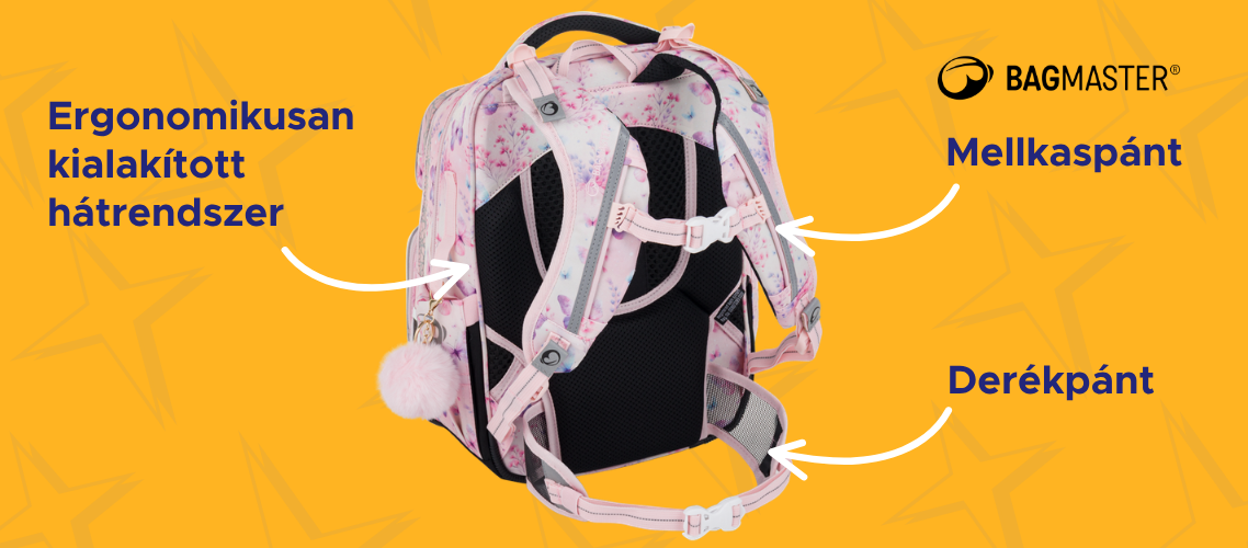 hátrendszer, iskolai hátizsák, Bagmaster, ergonómia
