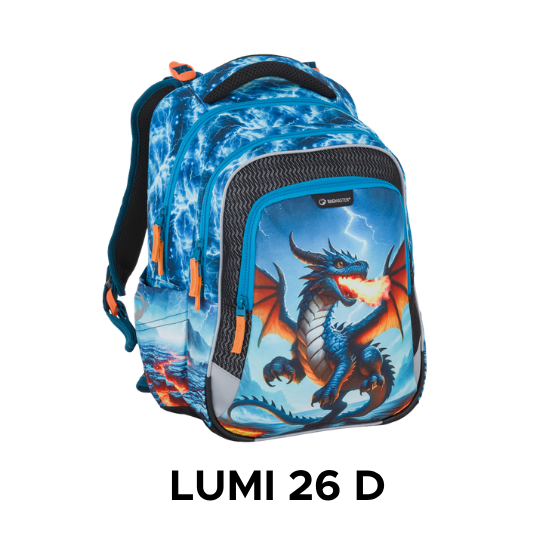 ergonomikus LUMI hátizsák első osztályba