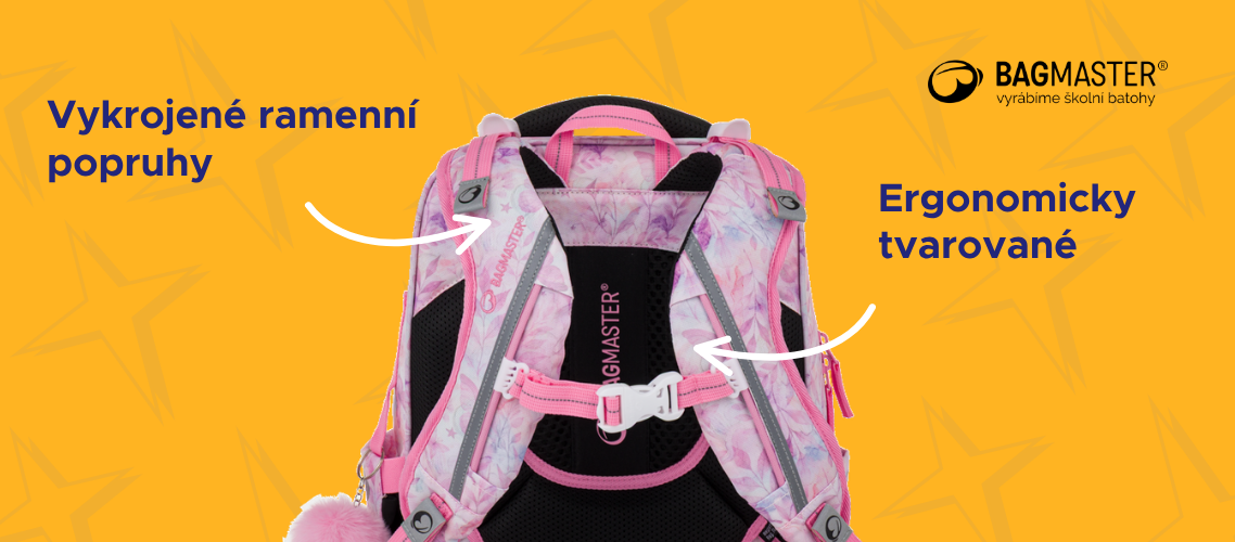 iskolatáska ergonomia vállpántok Bagmaster lányoknak